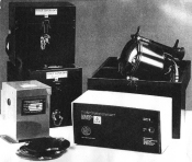 black and white photo of a daylight signalling lamp